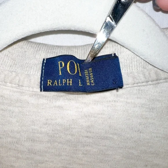 Polo Ralph Lauren Heather Cream Soft Cotton Polo, Size XL - Picture 7 of 10